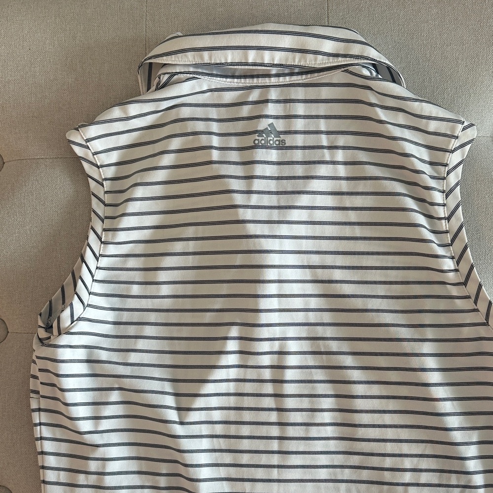 Adidas Sleeveless Striped Polo Golf Tank - Picture 5 of 10